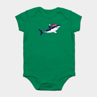 Santa Shark Baby Shark Baby Bodysuit